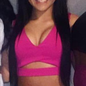 Hot pink crop top
